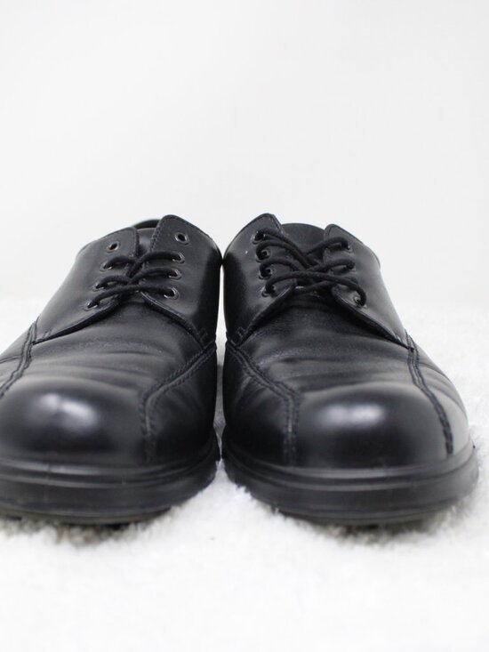 ECCO Golf Shoes Mens 8.5 EU 42 Black Leather Oxford Spiked Lace Up Athletic main image 11